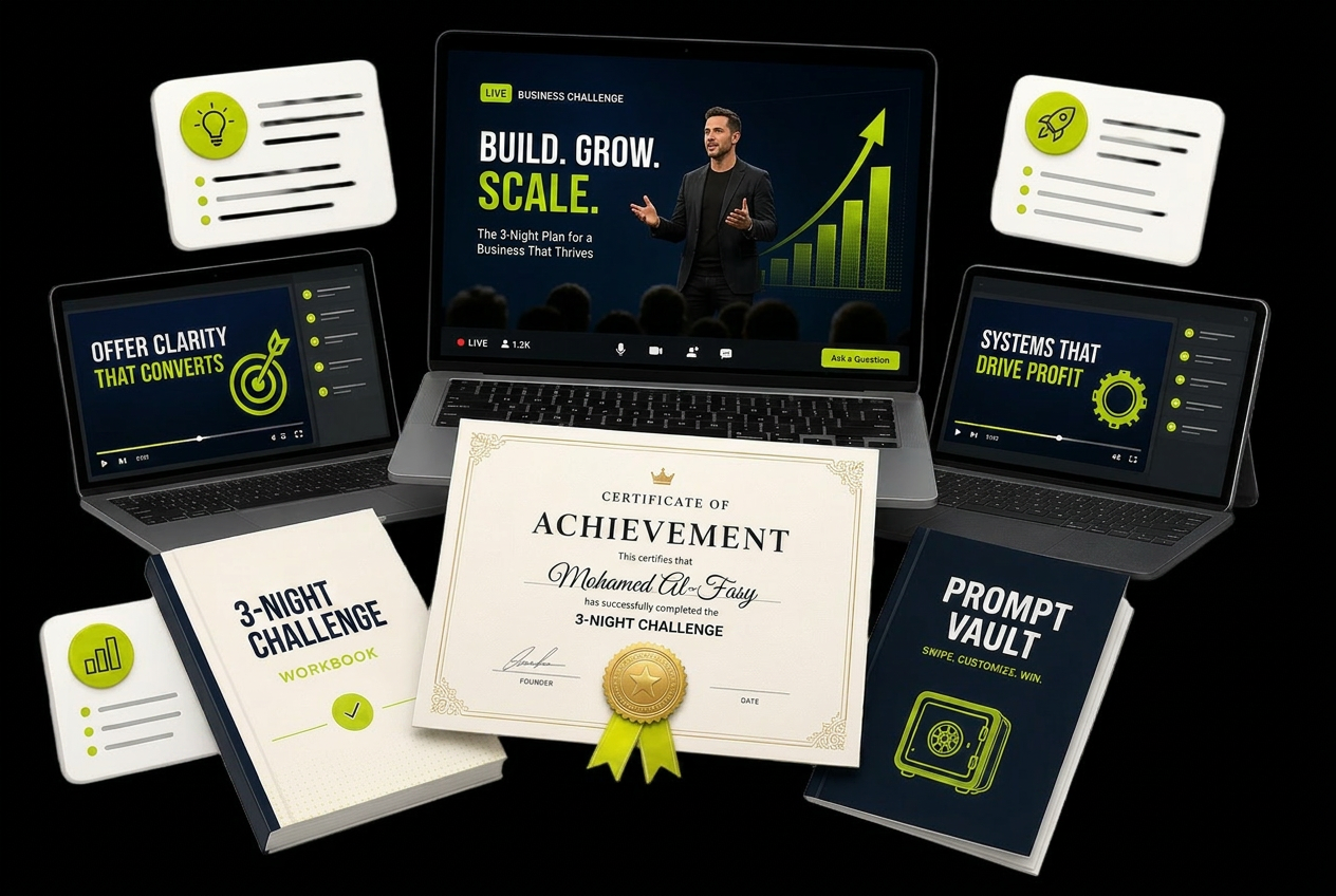 Everything included in the 3-Day Halal AI Business Challenge — the complete stack